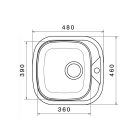 Donau DE 109 rozsdamentes acél mosogatótálca