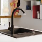 Ferro BLG4BL Lugio fekete íves csaptelep