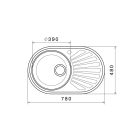 Donau DE 113 rozsdamentes acél mosogatótálca