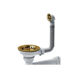  Nano gold lefolyógarnitúra gránit mosogatóhoz, 1 medencés 3 1/2"