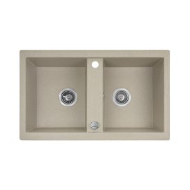 Laveo Barbados 80 bézs gránit mosogatótálca