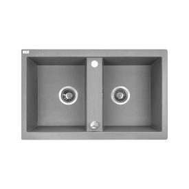 Laveo Barbados 80 szürke gránit mosogatótálca