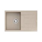 Quadron MORGAN 111 pearl beige gránit mosogatótálca