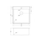 Donau DH 753 rozsdamentes acél mosogatótálca