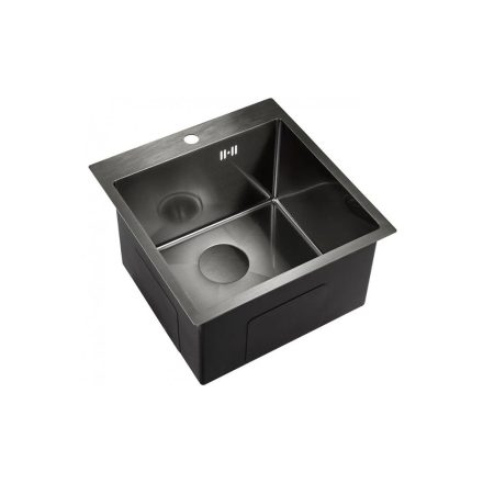 Donau DH 753-B rozsdamentes acél mosogatótálca fekete-metál